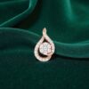 E-150 (9) Stunning 0.88 Cts Round Brilliant Cut F/VS1 Diamonds Stud Earrings 14K Rose Gold