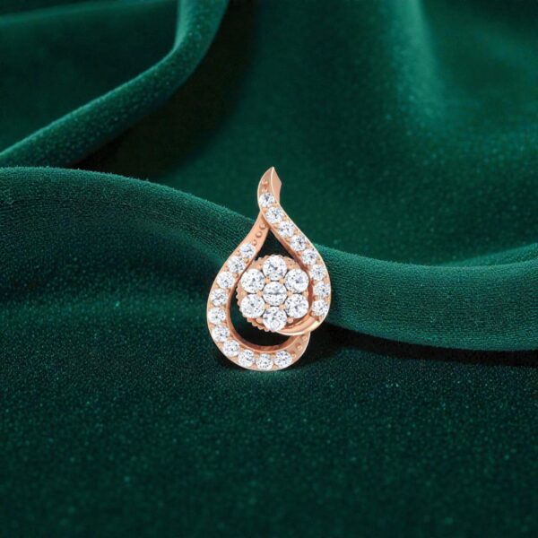 E-150 (9) Stunning 0.88 Cts Round Brilliant Cut F/VS1 Diamonds Stud Earrings 14K Rose Gold