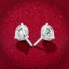 E-151 (7) GIA Certified 1 Ct Round Brilliant F/VS1 Diamonds 3-Prong Stud Earrings 14K Gold