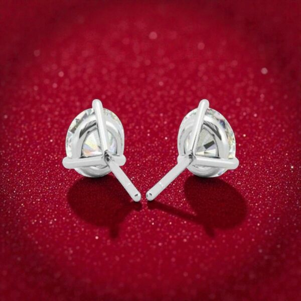 E-151 (7) GIA Certified 1 Ct Round Brilliant F/VS1 Diamonds 3-Prong Stud Earrings 14K Gold