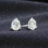 E-151 (8) GIA Certified 1 Ct Round Brilliant F/VS1 Diamonds 3-Prong Stud Earrings 14K Gold