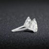 E-151 (9) GIA Certified 1 Ct Round Brilliant F/VS1 Diamonds 3-Prong Stud Earrings 14K Gold
