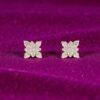 Beautiful 0.60 Cts Round Brilliant Cut F/VS1 Diamonds Stud Earrings In 14K Gold