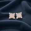 Beautiful 0.60 Cts Round Brilliant Cut F/VS1 Diamonds Stud Earrings In 14K Gold