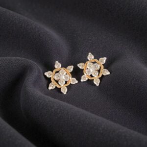 Home 13 Classy 1.43 Cts Round Brilliant Cut F/VS1 Diamonds Stud Earrings 14K Yellow Gold