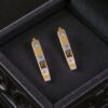 Elegant 0.12 Cts Round Brilliant F/VS1 Diamonds Clip-On Hoop Earrings 14K Gold