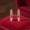 Elegant 0.12 Cts Round Brilliant F/VS1 Diamonds Clip-On Hoop Earrings 14K Gold