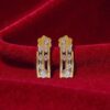 Stunning 0.40 Cts Round Brilliant F/VS1 Natural Diamonds Stud Earrings 14K Gold