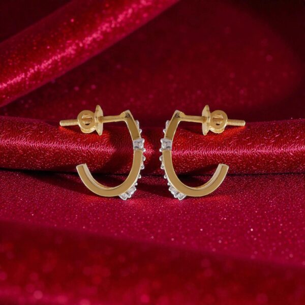 Stunning 0.40 Cts Round Brilliant F/VS1 Natural Diamonds Stud Earrings 14K Gold