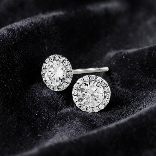 GIA Certified 2.25 Carats Round Brilliant F/VS1 Diamonds Stud Earrings 14K Gold
