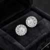 GIA Certified 2.25 Carats Round Brilliant F/VS1 Diamonds Stud Earrings 14K Gold