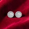 GIA Certified 2.25 Carats Round Brilliant F/VS1 Diamonds Stud Earrings 14K Gold