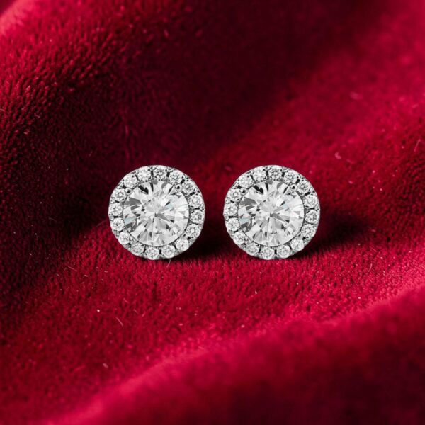 GIA Certified 2.25 Carats Round Brilliant F/VS1 Diamonds Stud Earrings 14K Gold