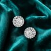 GIA Certified 2.25 Carats Round Brilliant F/VS1 Diamonds Stud Earrings 14K Gold