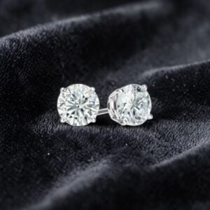 Home 12 GIA Certified 1.50 Carats Round Brilliant F/VS1 Diamonds Stud Earrings 14K Gold