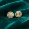 Exquisite 2.40 Cts Round Brilliant F/VS1 Natural Diamonds Stud Earrings 14K Gold