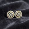 Exquisite 2.40 Cts Round Brilliant F/VS1 Natural Diamonds Stud Earrings 14K Gold