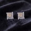 Classy 0.86 Carats Round Brilliant F/VS1 Diamonds Stud Earrings 14K Yellow Gold