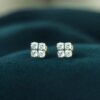 E-246 (18) Stunning 0.40 Cts Round Brilliant Cut F/VS1 Diamonds Stud Earrings In 14K Gold
