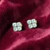 E-246 (19) Stunning 0.40 Cts Round Brilliant Cut F/VS1 Diamonds Stud Earrings In 14K Gold