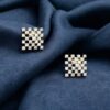 Exquisite 0.80 Cts Round Brilliant F/VS1 Diamonds Stud Earrings In 14K Gold