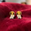 Classy 0.30 Cts Round Brilliant F/VS1 Diamonds Stud Earrings In 18K Yellow Gold