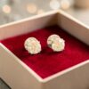 1.50 Cts Round Brilliant GIA Certified F/VS1 Diamonds Stud Earrings In 18K Gold