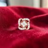 E-262 (9) Stunning 0.84 Cts Round Brilliant F/VS1 Diamonds Stud Earrings In 14K Rose Gold