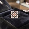 Beautiful 0.66 Cts Round Brilliant F/VS1 Diamonds Stud Earrings In 14K Rose Gold