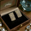 Pave 1.84 Cts Round Brilliant F/VS1 Diamonds Multi-Row Huggie Earrings 14K Gold