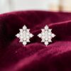 Gorgeous 1.20 Cts Round Brilliant F/VS1 Diamonds Stud Earrings In 14K Rose Gold