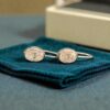 GIA Certified 5 Cts Oval Shape F/VS1 Diamonds Bezel Set Drop Earrings 18K Gold