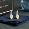 GIA Certified 5 Cts Oval Shape F/VS1 Diamonds Bezel Set Drop Earrings 18K Gold
