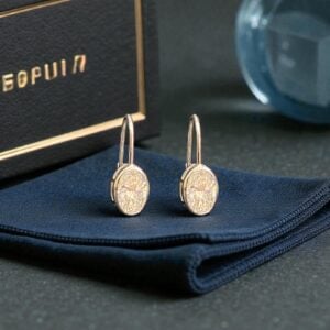 GIA Certified 5 Cts Oval Shape F/VS1 Diamonds Bezel Set Drop Earrings 18K Gold