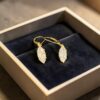 E-301 (20) GIA Certified 3 Cts Marquise Shape Diamonds Leverback Drop Earrings In 18K Gold