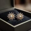 GIA Certified 1.72 Cts Round Brilliant F/VS1 Diamonds Stud Earrings In 14K Gold