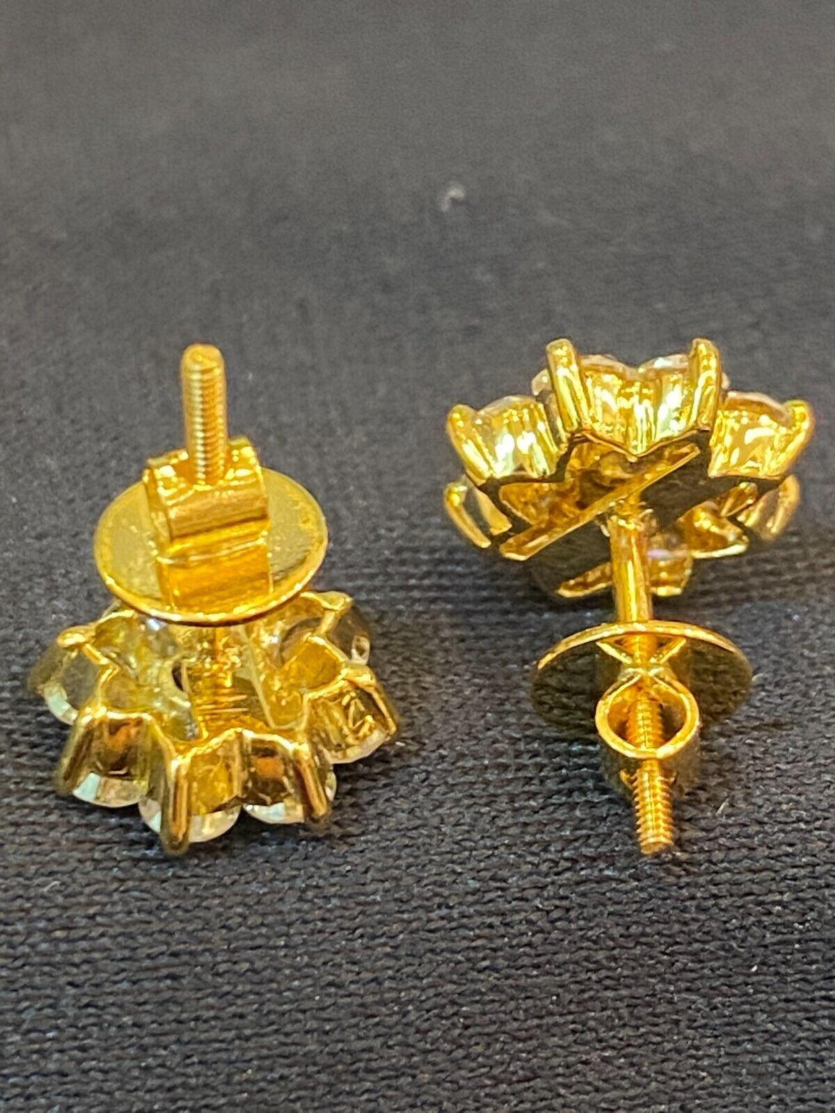 Boucles D'oreilles Cerceau Diamants 1,16 Ct Or 14K - Neuf Avec étiquettes - Cadeau