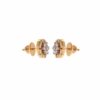 E-650 (15) Pave 1.32 Cts Round Baguette Cut Natural Diamonds Stud Earrings In 585 14K Gold