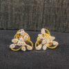 Stunning 1/2 Cts Round Brilliant Cut Natural Diamonds Stud Earrings In 18K Gold
