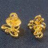 Stunning 1/2 Cts Round Brilliant Cut Natural Diamonds Stud Earrings In 18K Gold