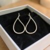 Pave 1.45 Cts Round Brilliant F/VS1 Diamonds Clip-On Hoop Earrings In 14K Gold