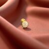 E-807 (23) GIA Certified 0.20 Cts Round Shape F/VS1 Diamond Unisex Single Ear Stud 18K Gold
