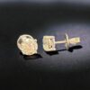 GIA Certified 3 Carats F/VS1 Round Shape Diamonds 4-Prong Stud Earrings 18K Gold
