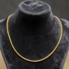 Stunning Dubai Unisex Box Chain Necklace In Hallmark 22Karat Yellow Gold