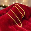 Stunning Dubai Unisex Box Chain Necklace In Hallmark 22Karat Yellow Gold