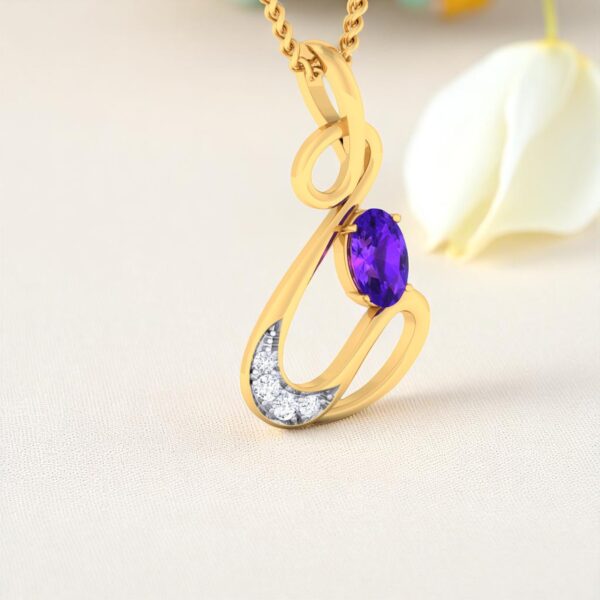 Gorgeous 0.20 Cts F/VS1 Round Brilliant Cut Diamonds Necklace 14K Yellow Gold