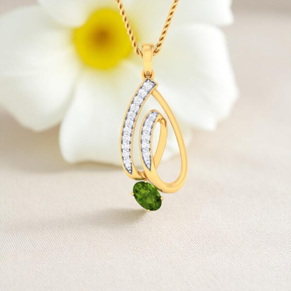 Exquisite 0.40 Cts F/VS1 Round Brilliant Cut Diamonds Necklace 14K Yellow Gold
