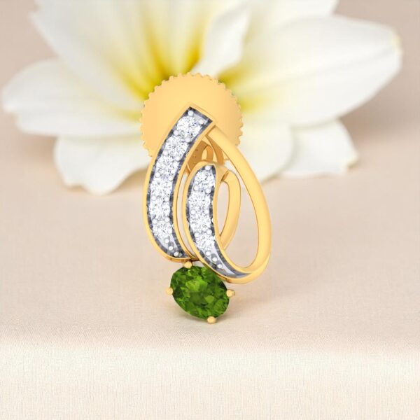 Pave 0.65 Cts F/VS1 Round Brilliant Cut Natural Diamonds Stud Earrings 14K Gold