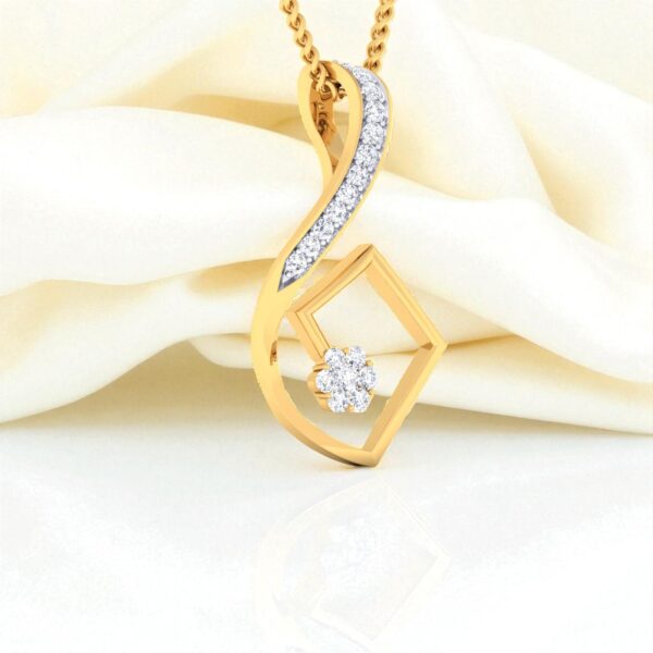 N-088 (9) Pave 1/2 Cts F/VS1 Round Brilliant Cut Natural Diamonds Necklace 14K Yellow Gold