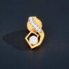 N-088-E (10) Classy 1/2 Cts Round Brilliant Cut F/VS1 Diamonds Stud Earrings 14K Yellow Gold